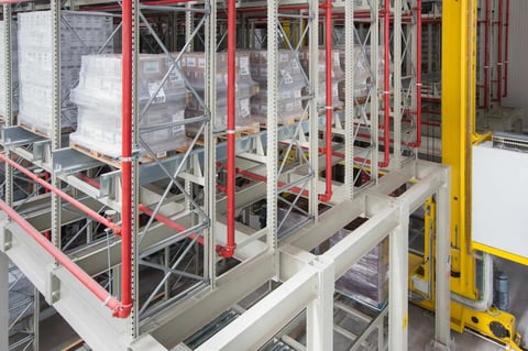 pallet shuttle aisle — acetum balsamic vinegar