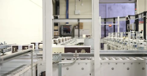 miniload aisle — guido giuso confectionery warehouse