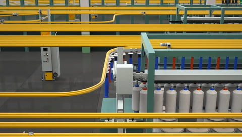 yarn production floor automation — kipas mensucat turkey
