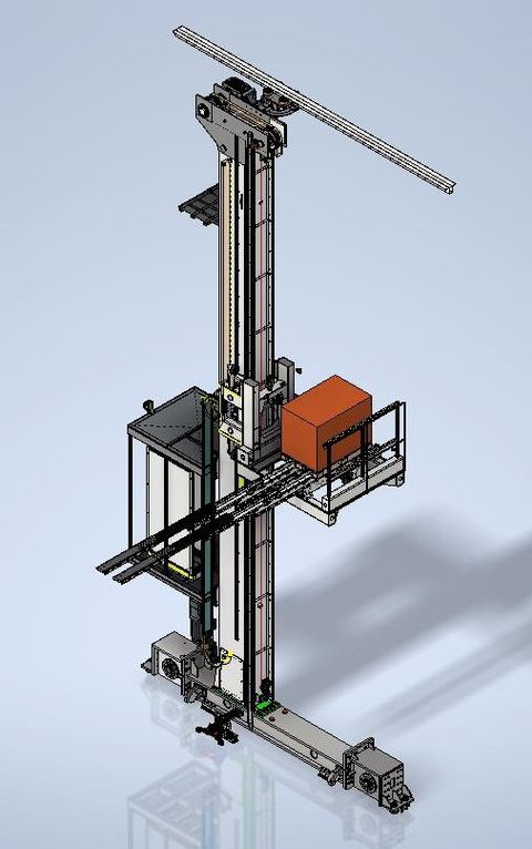 Gamma Stacker Crane with Forks — TRM 18.15