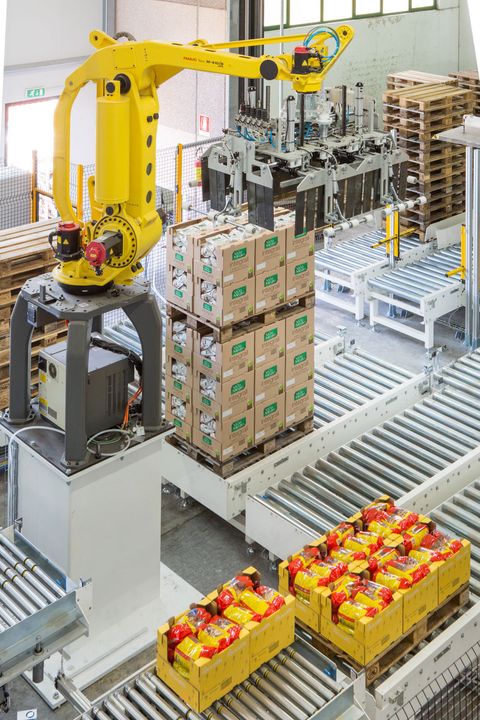 Robotic Palletising Cells — Isola di pallettizzazione robotizzata