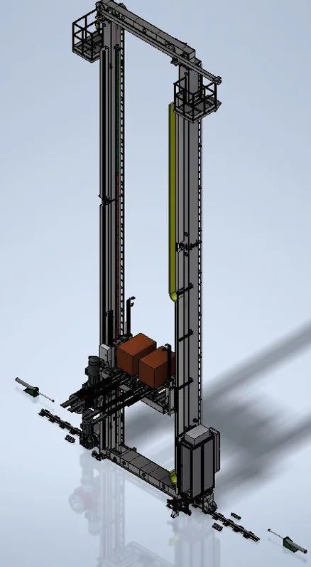 Gamma Stacker Crane with Forks — TRB 30.40