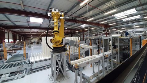 robot packaging line — hexis adhesive film rolls