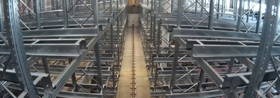magazzino automatico pallet ad alta densità